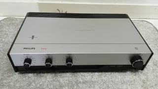 Amplificador Vintage Philips 540 Plata/Negro