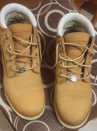 Scarponcini Timberland Beige e Bianchi