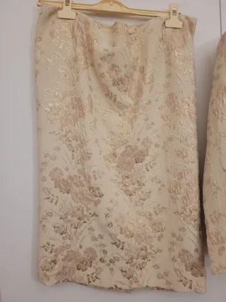 Tailleur donna Clips beige/oro/rosa antico