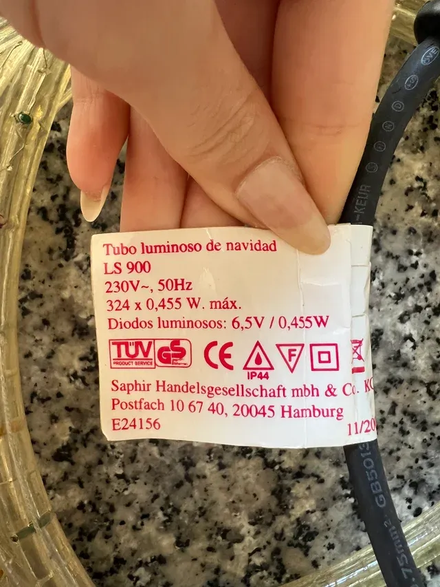 Tira luci LED multicolore 8m IP44 - Natale