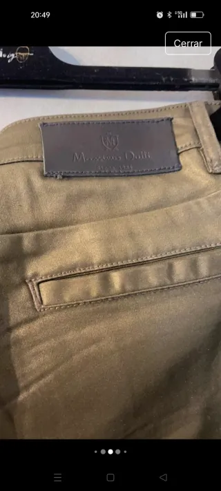 Pantalones Massimo Dutti caqui