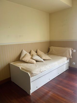 Cama nido blanca y beige