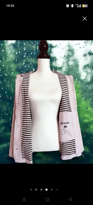 Chubasquero mujer rosa Hublot