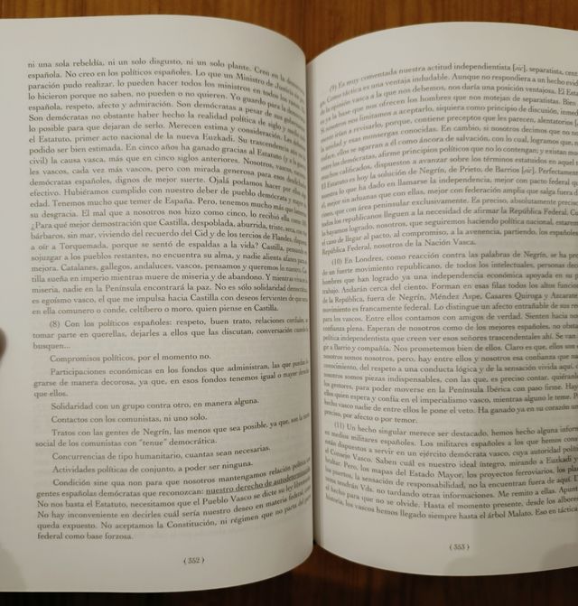 Libro cartas lehendakari Aguirre. Un nuevo 31