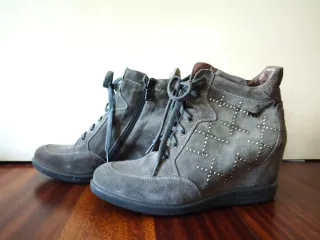 Botines Ante Nero Giardini Talla 37 Mujer