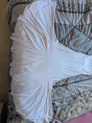 Falda flamenca blanca