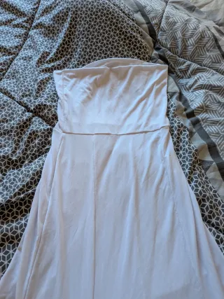 Falda flamenca blanca