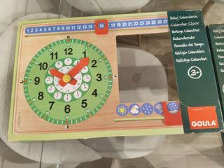 Juego Goula Reloj Calendario Didáctico Infantil