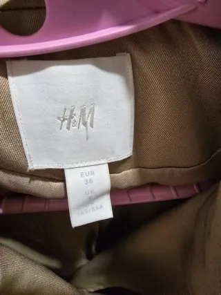Gabardina H&M Beige Talla S