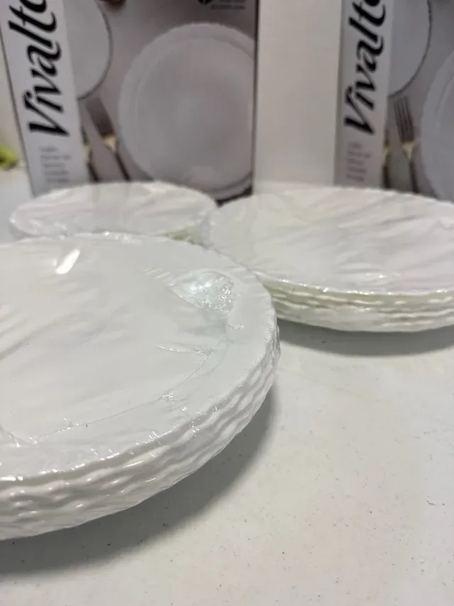 Vajilla Blanca Vivalto Porcelana