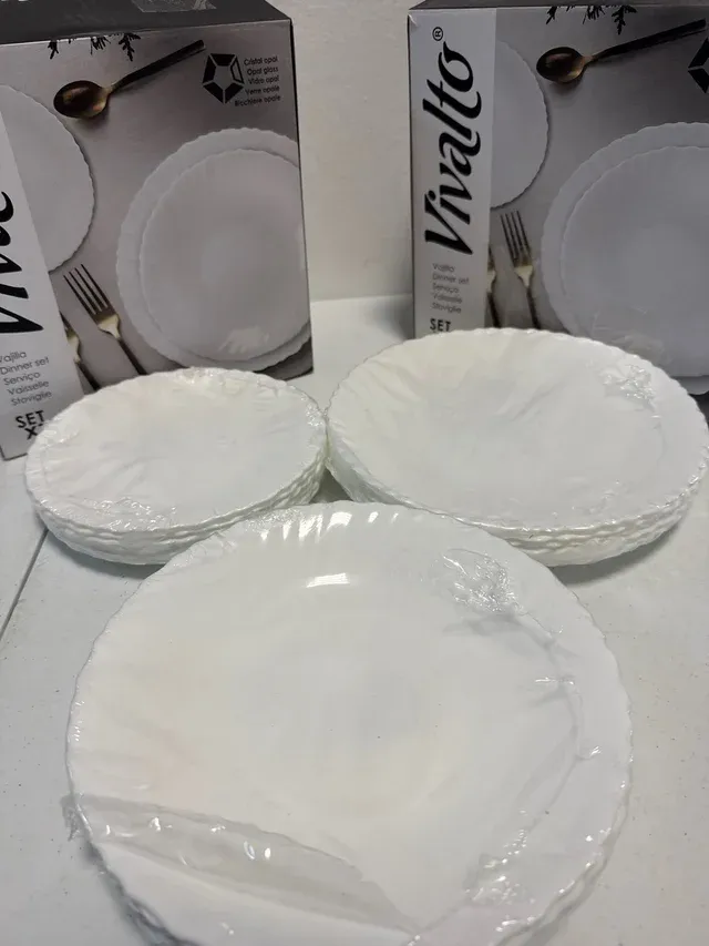 Vajilla Blanca Vivalto Porcelana