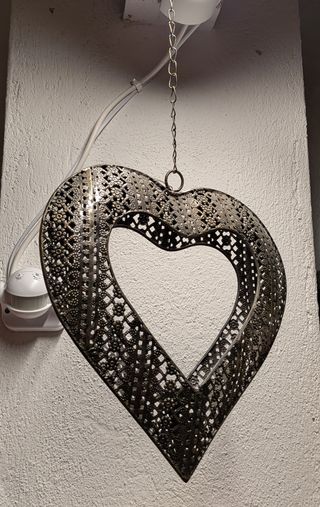 Ciondolo portacandele decorativo a cuore