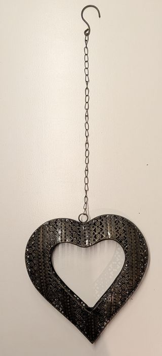 Ciondolo portacandele decorativo a cuore