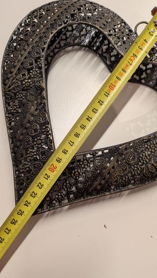 Ciondolo portacandele decorativo a cuore