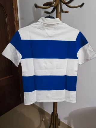 Polo Tommy Hilfiger Rayas Azul Blanco
