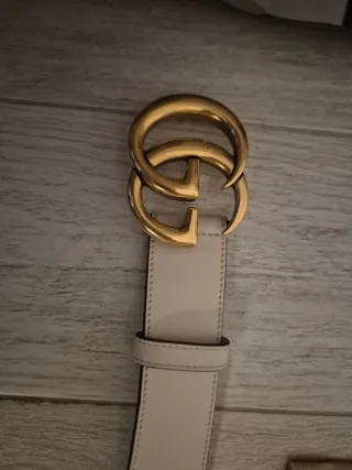 Cintura Gucci Oro Bianco
