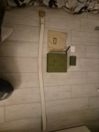 Cintura Gucci Oro Bianco