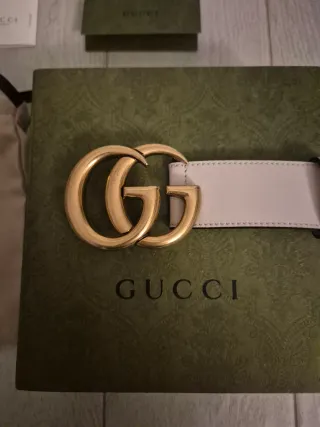 Cintura Gucci Oro Bianco