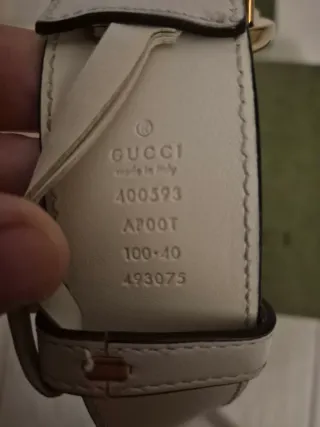 Cintura Gucci Oro Bianco