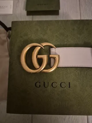 Cintura Gucci Oro Bianco
