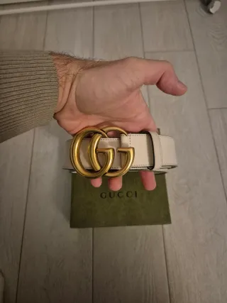 Cintura Gucci Oro Bianco