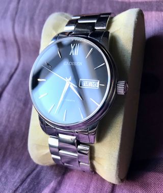 Reloj CADISEN Automático NH36A Negro/Plata