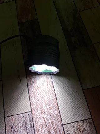 Linterna de cinco leds para bicicleta o frontal.