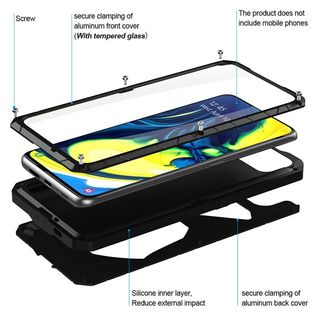 Funda de Metal de silicona a prueba de impactos para Samsung Galaxy A80