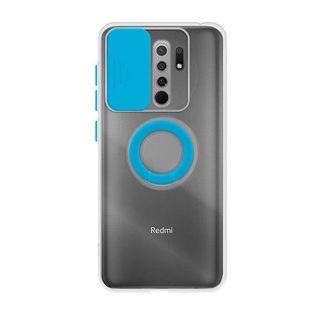 Funda Xiaomi Redmi Note Transparente con Anilla y Cubre Cámara