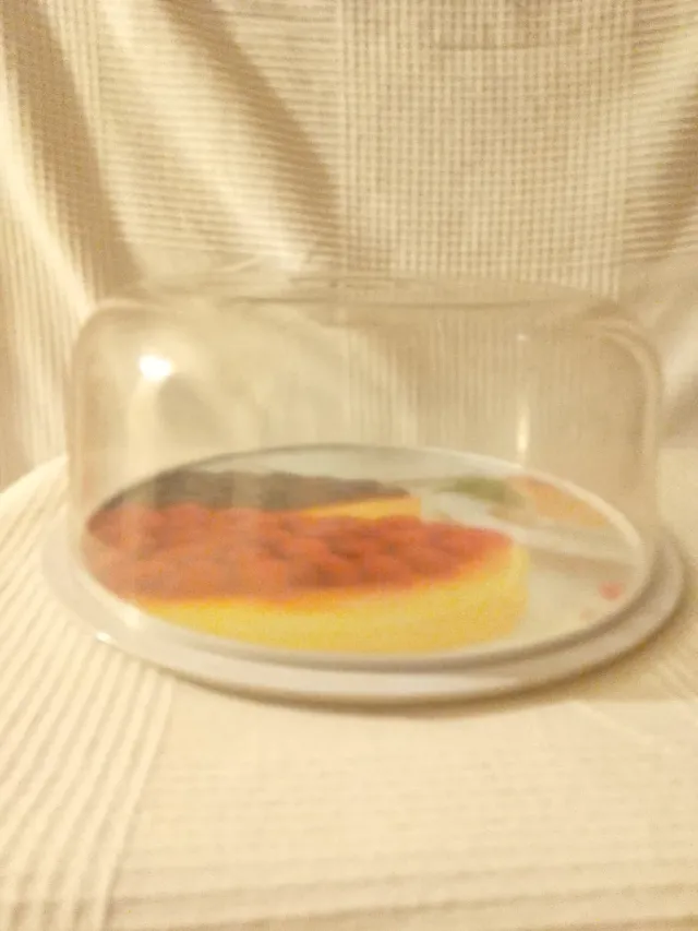 Porta tartas cristal y plástico
