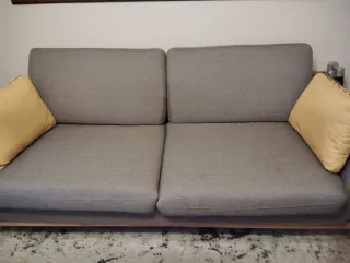 Sofá de 3 plazas gris