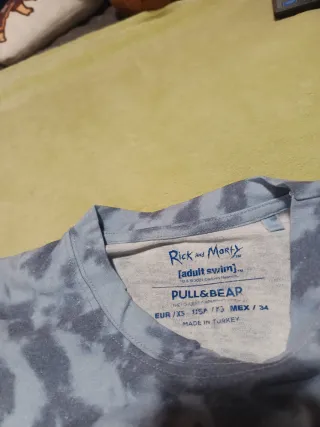 Camiseta Rick y Morty azul