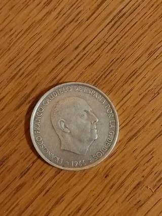 100 pesetas 1966 plata.