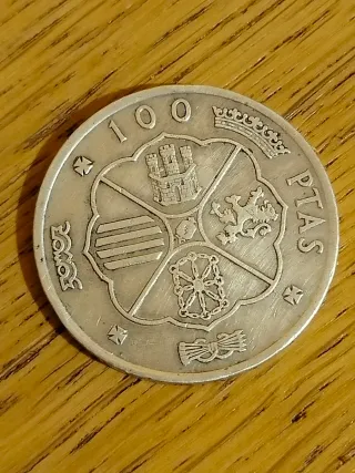100 pesetas 1966 plata.
