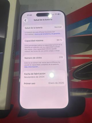 iPhone 16 Pro 94%bateria