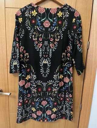 Vestido Desigual Negro Talla 36 Nuevo