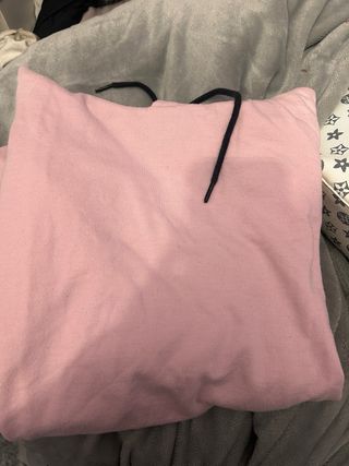 Sudadera rosa oversize