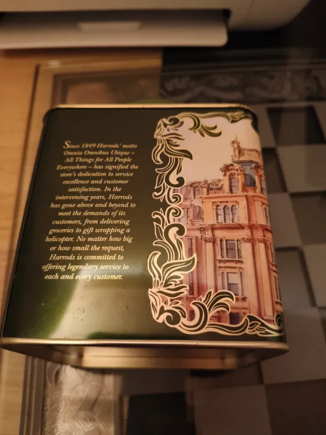 Contenitore Tè Harrods Green Tea