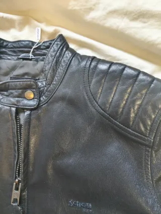 Chaqueta Schott Café Racer Negra