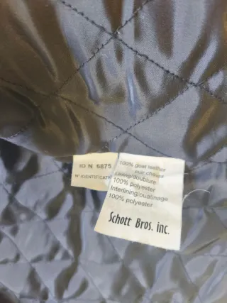 Chaqueta Schott Café Racer Negra