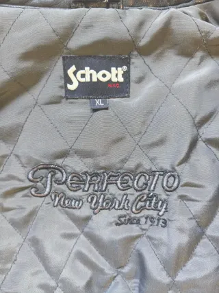 Chaqueta Schott Café Racer Negra