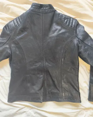 Chaqueta Schott Café Racer Negra