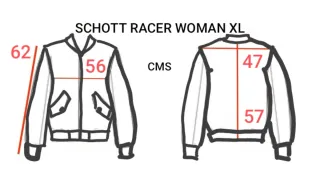 Chaqueta Schott Café Racer Negra