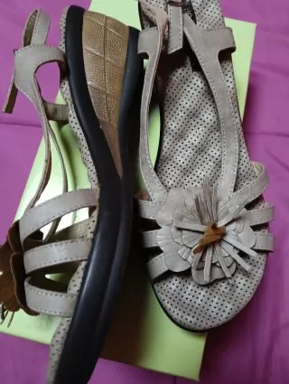 Sandalias grises Mujer Talla 40