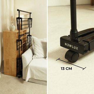 Tendedero Vertical Plegable Negro XXL