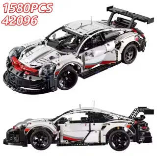 Porche 911RSR MOC 42096 Bricks con luci LED