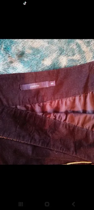 Falda larga negra talla 46