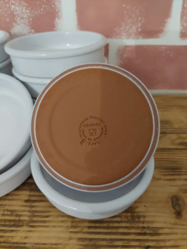 Set 12 Ciotoline Ceramica Terracotta