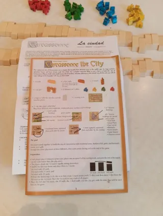 Carcassonne The City Edición Madera in legno