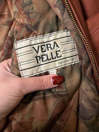 Giacca donna vintage vera pelle